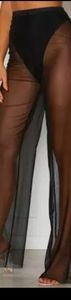 Mesh black pants